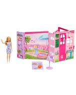 Barbie casa de escapadas con muñeca