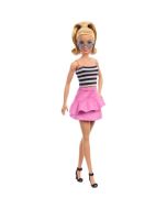 Barbie Fashionistas top rayas con falda rosa
