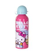 Botella aluminio 500ml Hello Kitty rosa