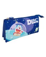 Estuche escolar triple Doraemon Space 11x23x5 cm