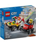 Lego City pack coche Pizza vs. camión de bomberos