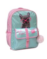 Mochila escolar Perrito Fashion Studio Pets 40cm
