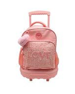 Mochila escolar  y trolley Love 44 cm