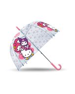 Paraguas transparente Kitty and friends  46 cm