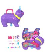 Polly Pocket mini muñeca cofre gato Partyland