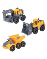 Set de 3 vehículos equipo construcción Volvo 16 cm