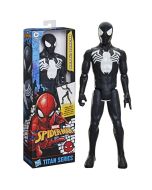 Spiderman figura titán Spiderman con traje negro
