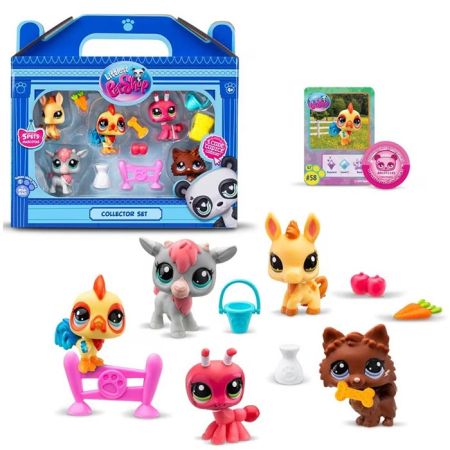 Littlest Pet Shop Pack5 Colección Besties Granja