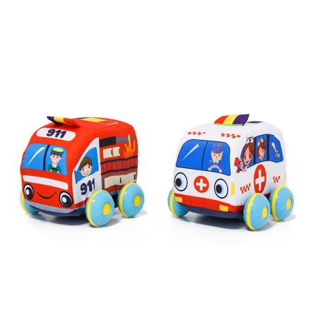 2 vehiculos blanditos 11 cm