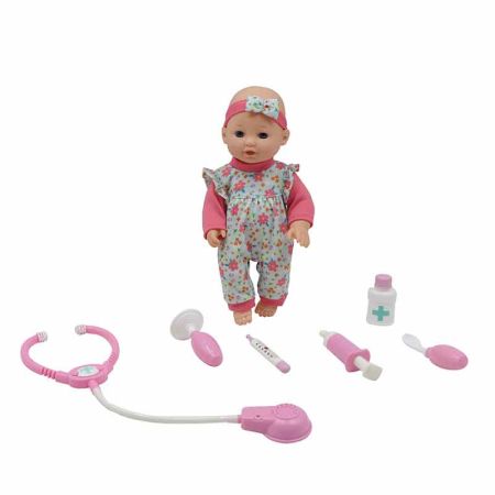 Muñeca bebé de 30cm con set médico