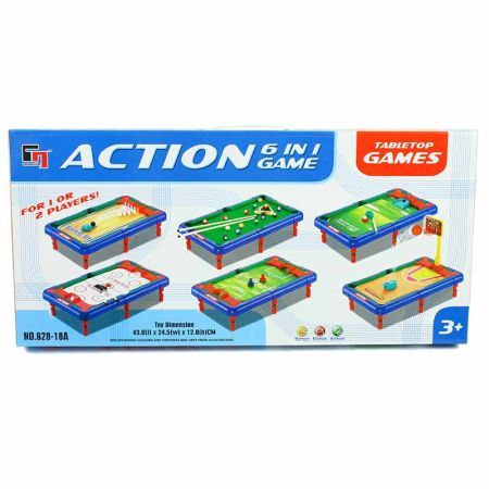 Mini tabla de juegos 6 em 1
