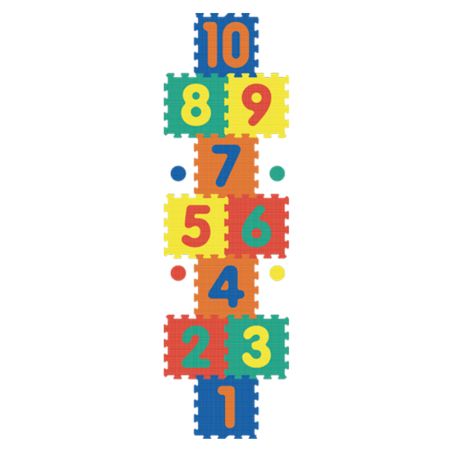 Alfombra puzzle con números