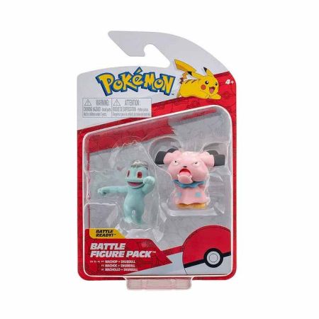 Pokemon figura de combate Machop & Snubbull