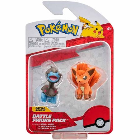 Pokemon figura de combate Vulpix & Deino