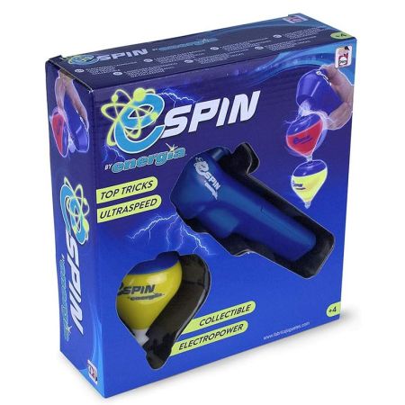Peonza E-Spin energía con lanzador