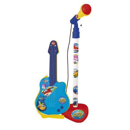 Micro y guitarra Super Wings