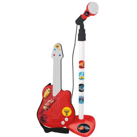 Guitarra y micro de pie Cars 3