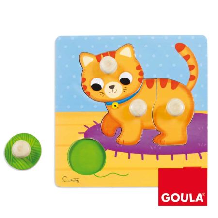 Puzzle madera gato pivotes grandes