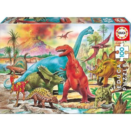 Puzzle 100 piezas Dinosaurios