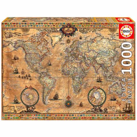 Educa puzzle 1000 mapamundi