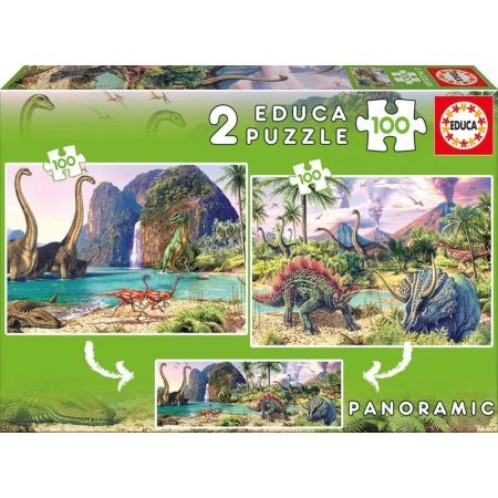 Educa puzzle 2x100 Dino world