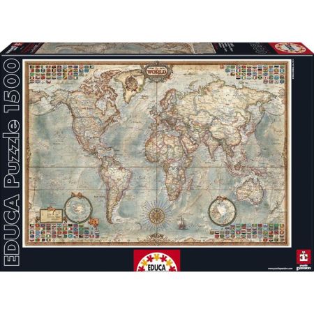 Educa puzzle 1500 mapa político