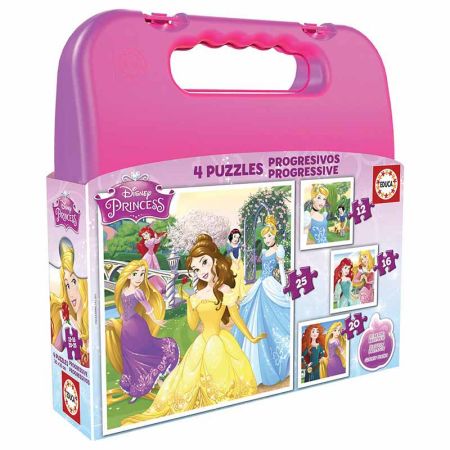 Educa puzzle maleta progressivo princesas disney
