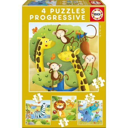 Educa puzzle progresivo  animales salva