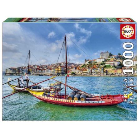 Educa puzzle 1000 barcos rabelos, oporto