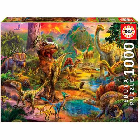 Educa puzzle 1000 tierra de dinosaurios