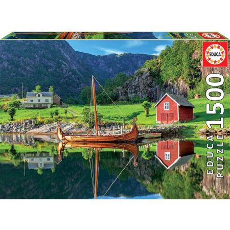 Educa puzzle 1500 barco vikingo