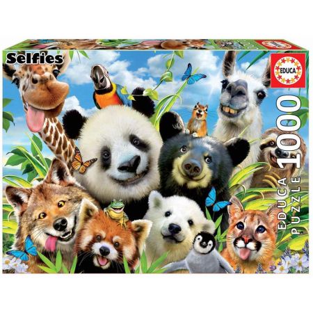 Educa Puzzle 1000 Llama Drama Selfie