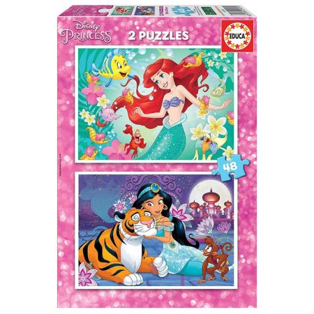 Educa Puzzle 2x48 Ariel e Jasmine