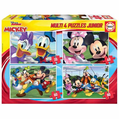 Educa puzzle multi 4 junior Mickey 20-40-60-80