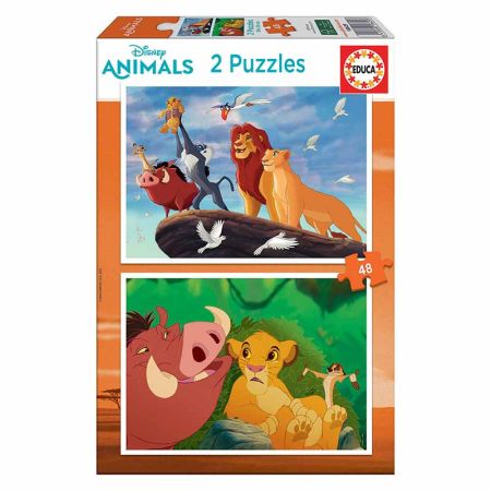 Educa puzzle 2x48 Rey León