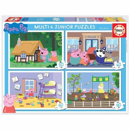 Multi 4 Junior Puzzles Peppa Pig 20+40+60+80