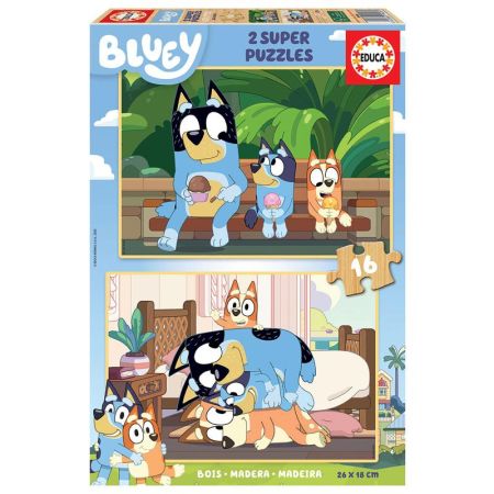 Educa puzzle madera 2x16 Bluey