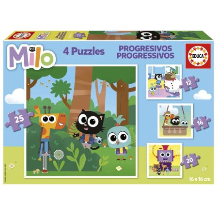 Educa puzzle progresivos Milo 12-16-20-25