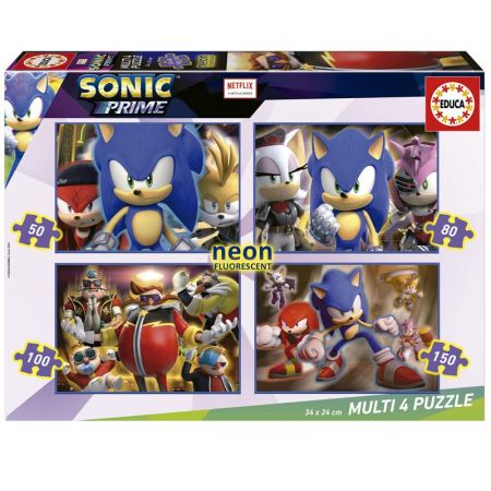 Educa puzzle multi Sonic neón 50-80-100-150