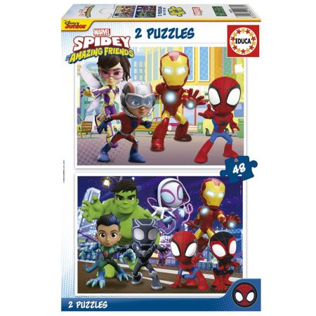 Educa puzzle 2x48 Spidey & his amazing friends