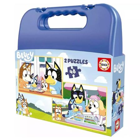 Educa puzzle 2x48 Bluey en maleta