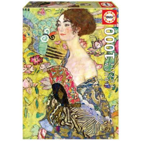 Educa puzzle 1000 Dama con abanico Gustav Klimt