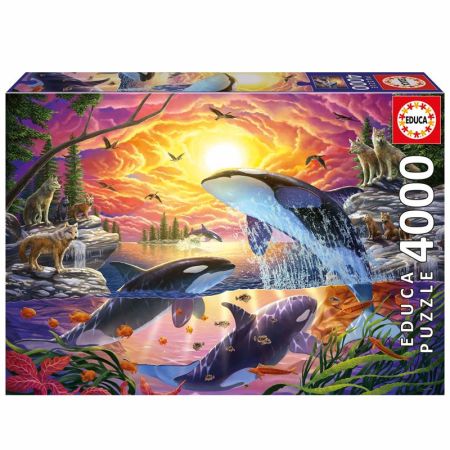 Educa puzzle 4000 Orcas y lobas