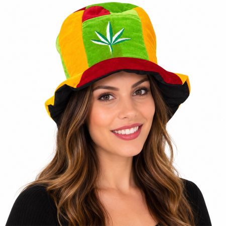 Sombrero Fantasy Naranja, verde y rojo