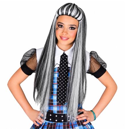 Peluca Monster High Vampira Frankie Stein Infantil