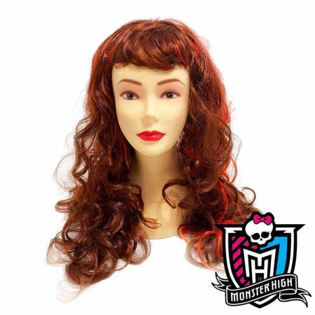 Peluca Monster High Vampira Clawdeen Roja Inf