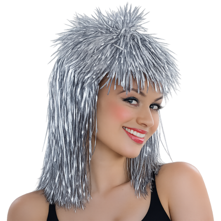 Peluca Fantasia Plata