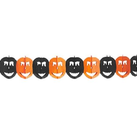 Guirnalda Halloween con calabazas