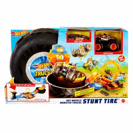 Hot Wheels Monster Trucks pista rueda acrobacias