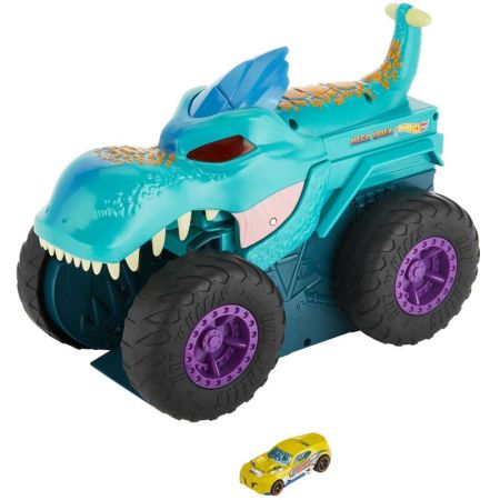 Pista Hot Wheels Monster Trucks Rex mastica coches